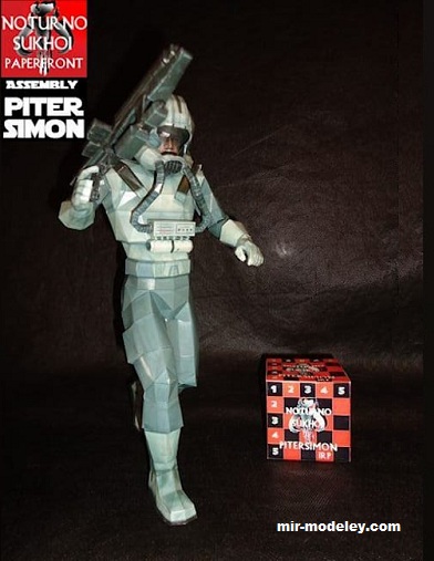 №17373 - Clone pilot oddball (Noturno Sukhoi) из бумаги