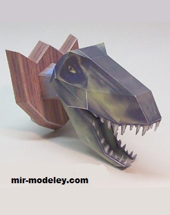 №17334 - Tomb Raider III T-Rex trophy (Ninjatoes) из бумаги