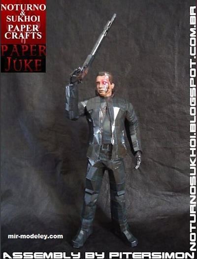 №17384 - Terminator Т-800 (Noturno Sukhoi) из бумаги
