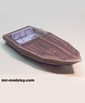 №17339 - Tomb Raider II Venetian motorboat (Ninjatoes) из бумаги