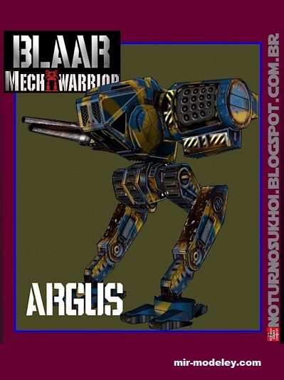 №17401 - Робот Argus (Noturno Sukhoi) из бумаги