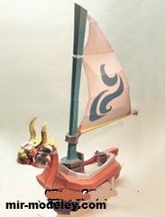 №17311 - The Legend of Zelda King of Red Lions (Ninjatoes) из бумаги