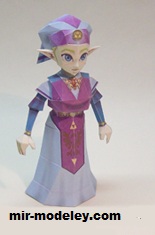 №17305 - The Legend of Zelda young princess Zelda (Ninjatoes) из бумаги