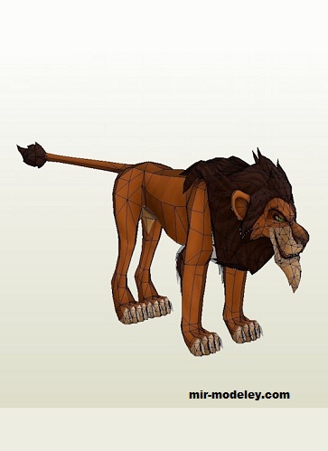 №17341 - Шрам из Король Лев (Kethellen) из бумаги