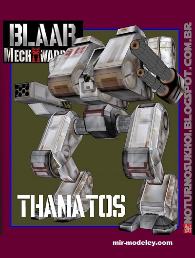 №17399 - Робот Thanatos (Noturno Sukhoi) из бумаги