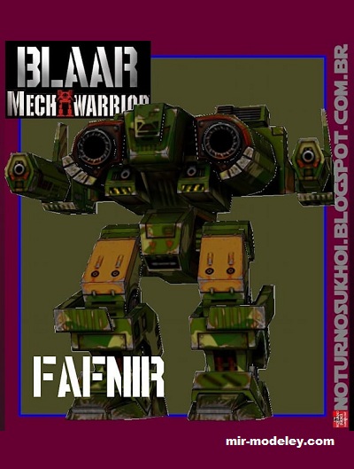 №17400 - Робот Fafnir (Noturno Sukhoi) из бумаги