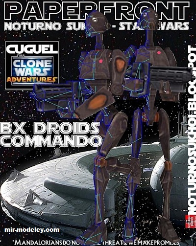 №17389 - Commando droid два варианта (Noturno Sukhoi) из бумаги