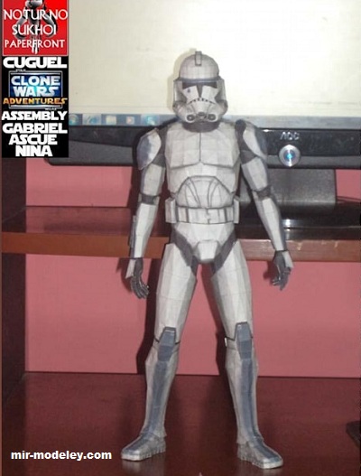 №17374 - Clone trooper tup (Noturno Sukhoi) из бумаги