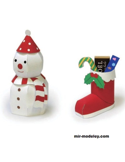 №17346 - Снеговик (Kirin) из бумаги