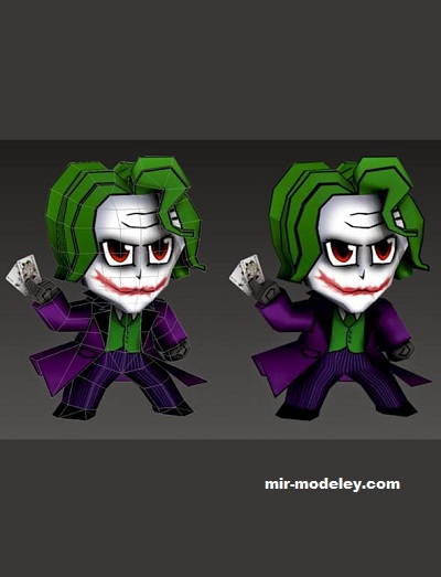 №17502 - Джокер / Joker (Paperwar) из бумаги