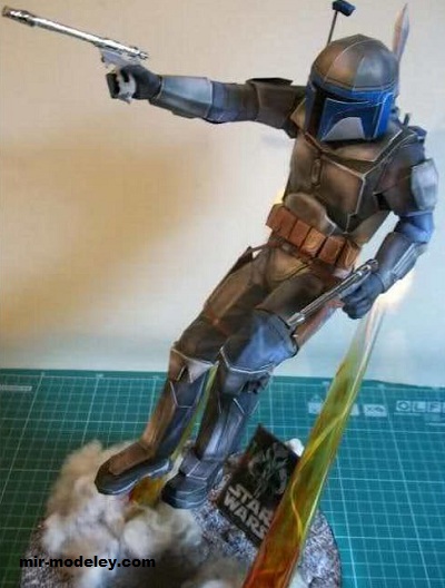 №17475 - Наемник Джанго Фетт / Jango Fett (Noturno Sukhoi) из бумаги