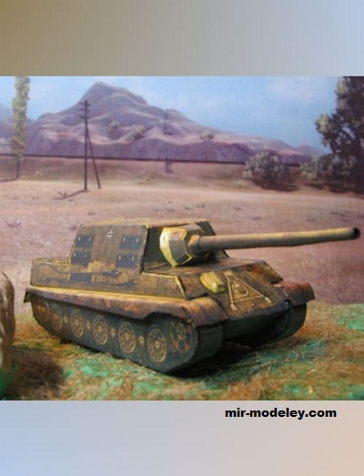 №17422 - Самоходная установка Jagdtiger (Noturno Sukhoi) из бумаги
