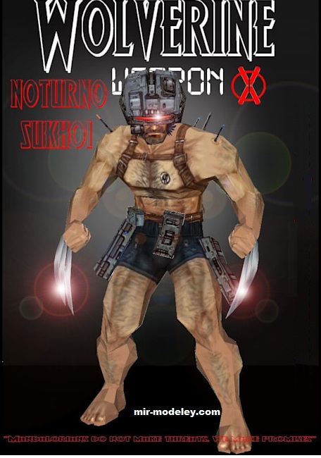 №17449 - Weapon X (Noturno Sukhoi) из бумаги