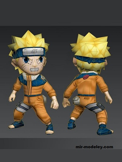 №17492 - Наруто Узумаки / Naruto (Paperwar) из бумаги