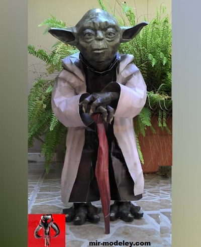 №17406 - Master yoda (Noturno Sukhoi) из бумаги