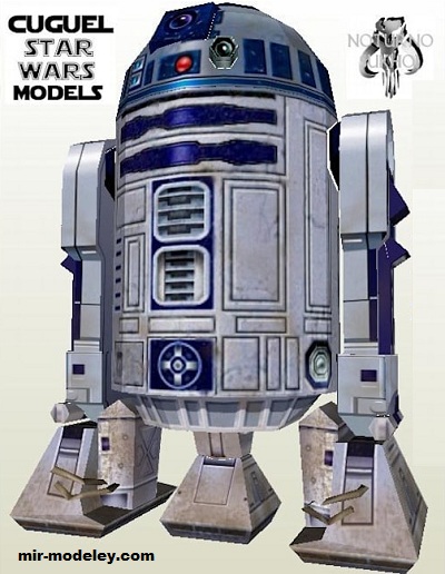 №17474 - Droid R2-D2 light (Noturno Sukhoi) из бумаги