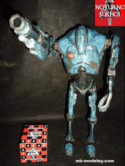 №17447 - Super battle droid B2 (Noturno Sukhoi) из бумаги