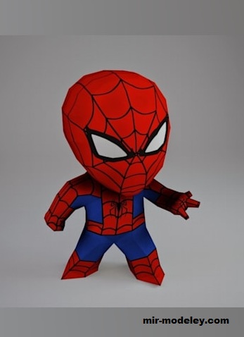 №17499 - Человек-паук / Spiderman (Paperwar) из бумаги