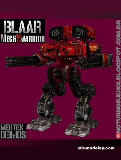 №17421 - Робот Deimos (Noturno Sukhoi) из бумаги