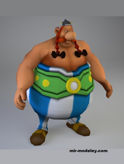 №17481 - Обеликс / Obelix (Paperwar) из бумаги