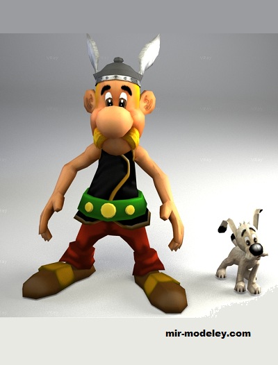 №17482 - Астерикс / Asterix (Paperwar) из бумаги