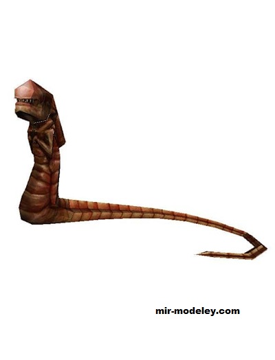№17470 - Alien chestburster 2 (Noturno Sukhoi) из бумаги