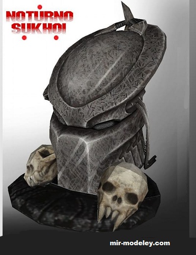 №17455 - Predator bio mask (Noturno Sukhoi) из бумаги