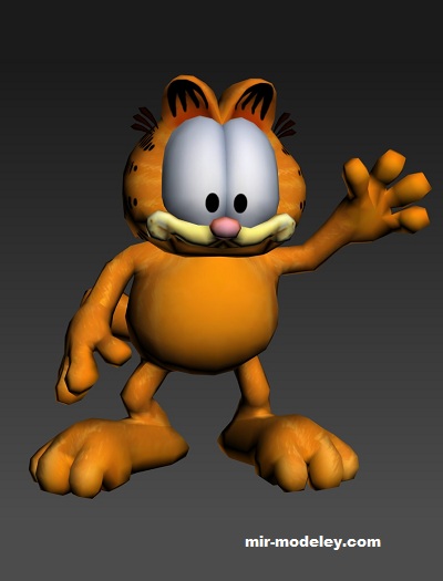 №17486 - Гарфилд / Garfield (Paperwar) из бумаги