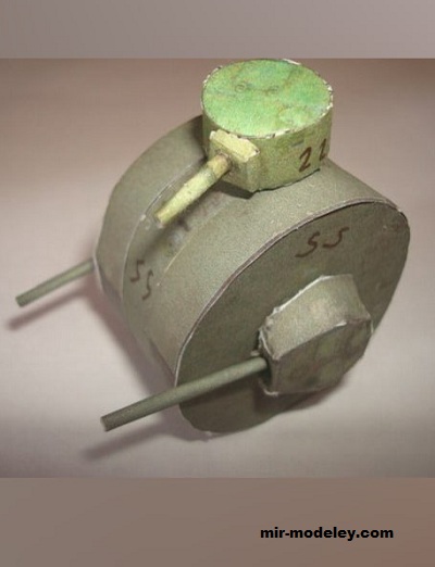 №17425 - Шаротанк ШТ-1А (Noturno Sukhoi) из бумаги