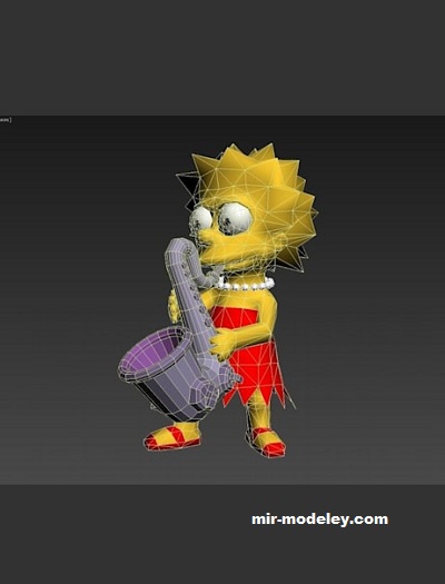 №17494 - Лиза Симпсон / Lisa Simpson (Paperwar) из бумаги