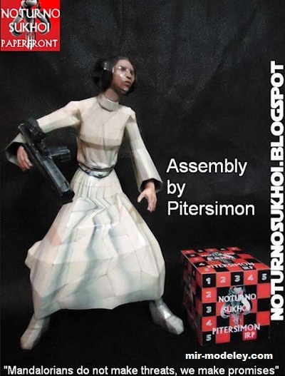 №17434 - Princess leia (Noturno Sukhoi) из бумаги