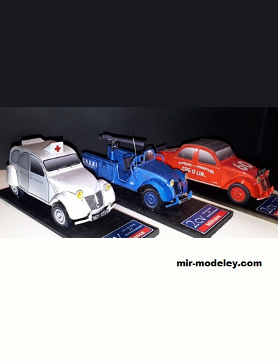 №17554 - 2 CV COLLECTION VOL.5 (Paperdiorama) из бумаги