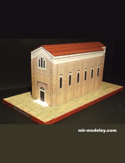 №17601 - Cappella degli Scrovegni – Padova 1305 (Paperdiorama) из бумаги