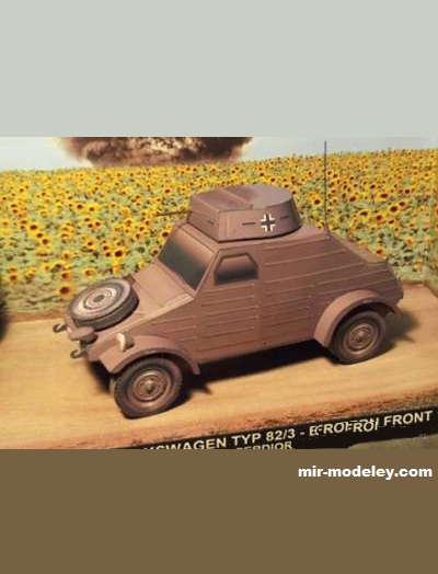 №17566 - KdF/Volkswagen Typ 82/3 (Paperdiorama) из бумаги