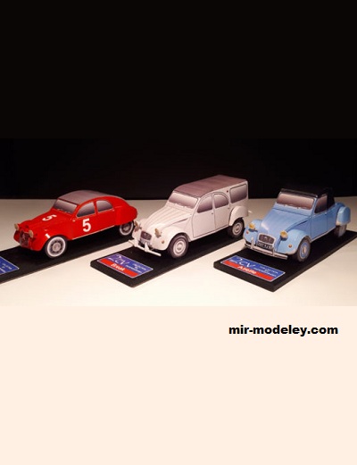 №17582 - 2CV Collection vol.3 (Paperdiorama) из бумаги