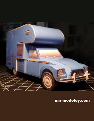 №17584 - Citroen AcaDiane 1978 “Paguro”by Laverda (Paperdiorama) из бумаги