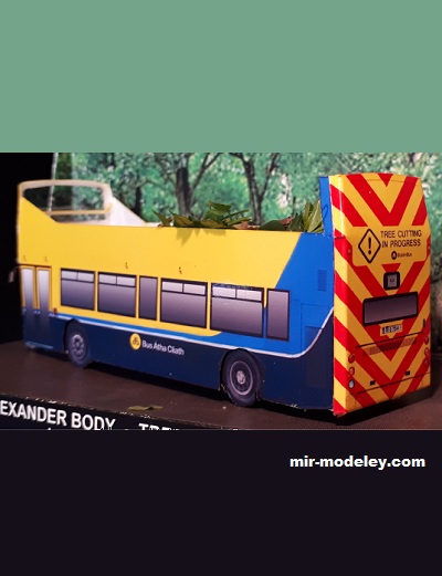 №17568 - Volvo AX634 Alexander body (Paperdiorama) из бумаги