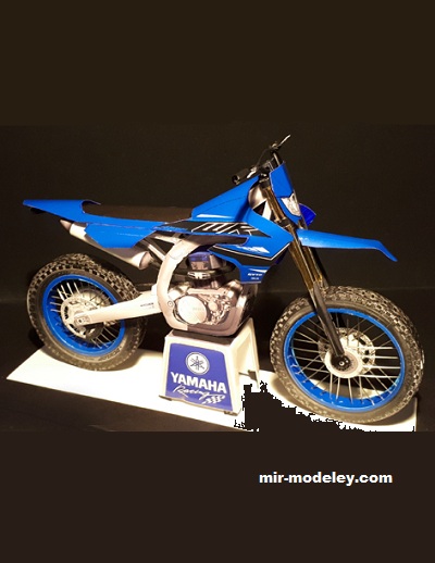 №17597 - Yamaha WR450F 2021 (Paperdiorama) из бумаги