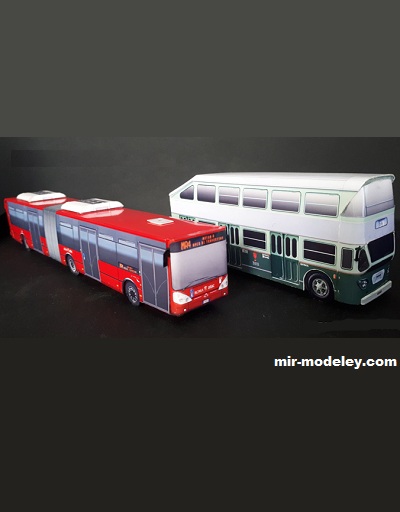 №17569 - Aerfer VE 111 Metropol - Irisbus Citelis 18 (GLI AUTOBUS DI ROMA N.2) (Paperdiorama) из бумаги