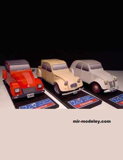 №17578 - 2 CV COLLECTION VOL.4 (Paperdiorama) из бумаги