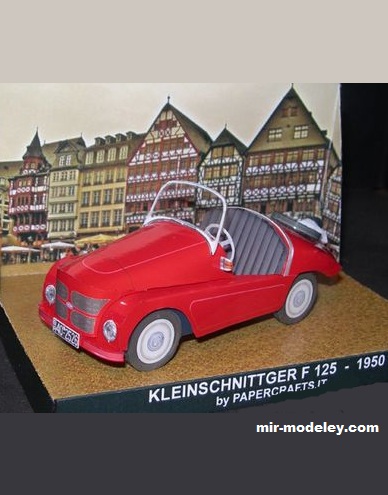 №17538 - Kleinschnittger F 125 (1950) (Paperdiorama) из бумаги