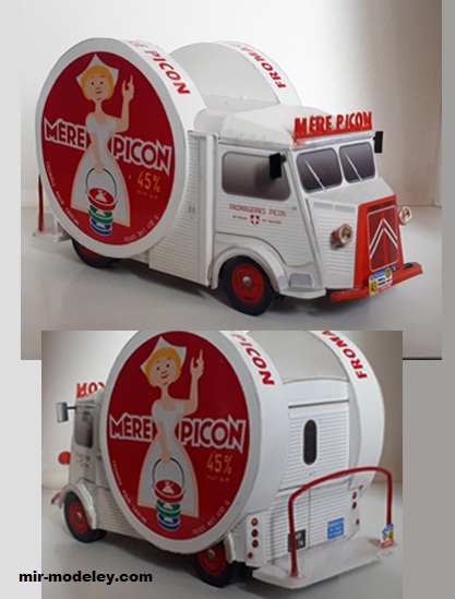 №17551 - Citroen HY Fromagerie Mere Picon Tour de France caravane (Paperdiorama) из бумаги
