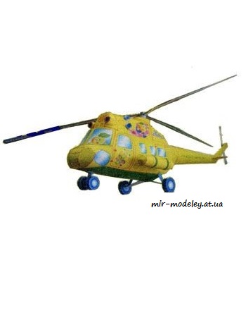 №1769 - Мі-2 [Модель від Живчика] из бумаги
