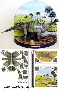 №1701 - Apatosaurus [ABC 20/2006] из бумаги