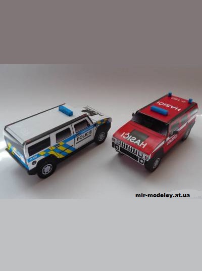 №1734 - Внедорожник Hummer H2 [PMHT Z - 03] из бумаги