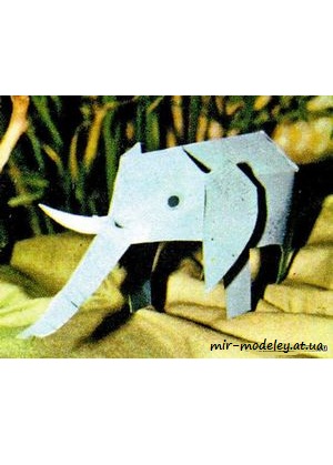 №1720 - Slon pokladnicka [ABC 1976-16] из бумаги