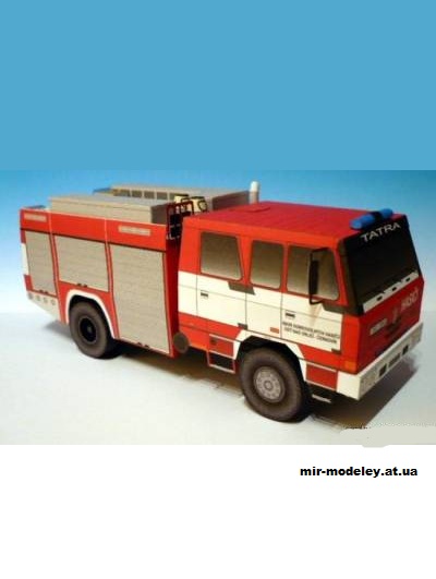 №1735 - Пожарная машина Tatra 815 CAS 24 4x4.2 [PMHTz 01] из бумаги