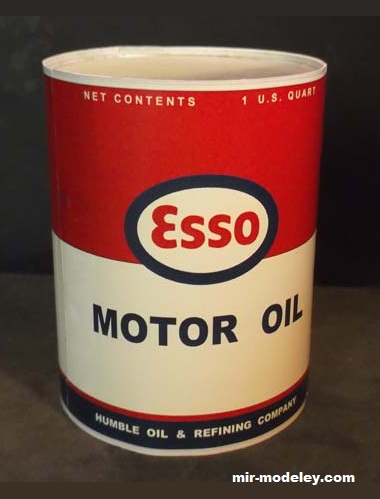 №17615 - 1960 Esso Extra Motor oil (Paperdiorama) из бумаги