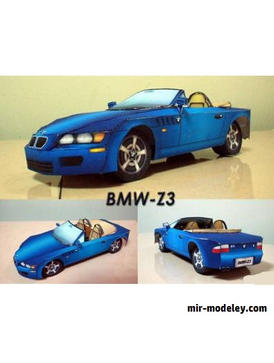 №17698 - BMW Z3 (3DPMS) из бумаги