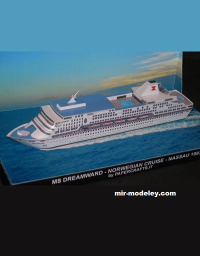 №17610 - MS Dreamward (Paperdiorama) из бумаги
